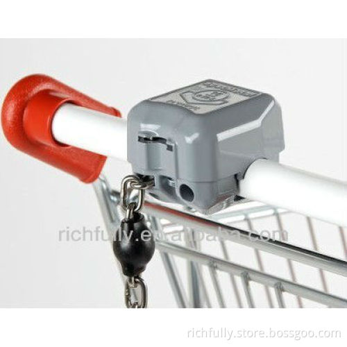 Cheap Price wholesale supermarket shopping trolley coin locks with Euro Coins